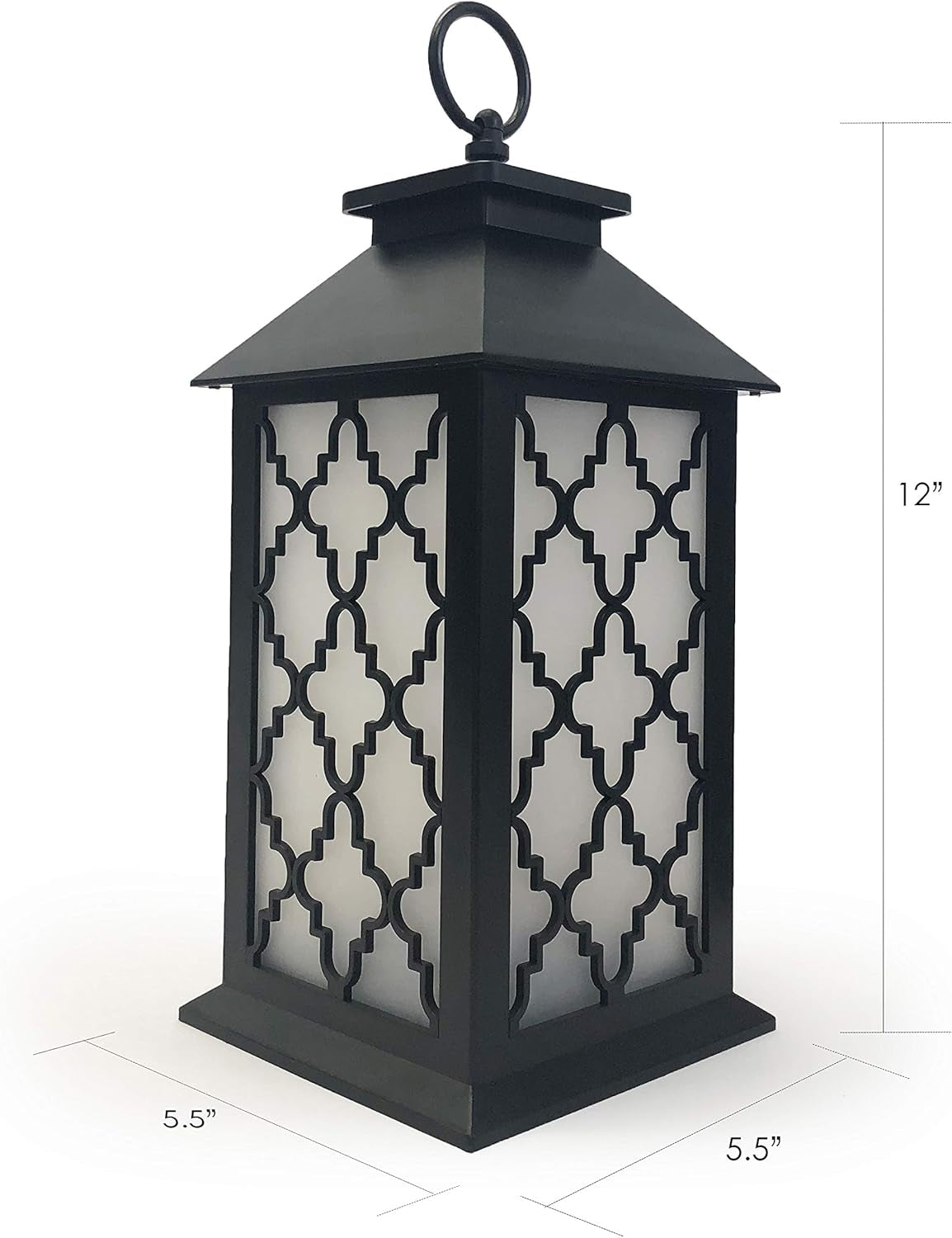 12" LED Flame Effect Lantern Lamp