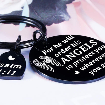 Bible Verse Keychain Christmas Religious Faith Gifts for Women Men Easter Prayer Christian Keyring Bible Verse