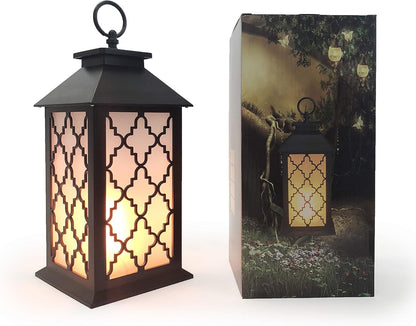 12" LED Flame Effect Lantern Lamp