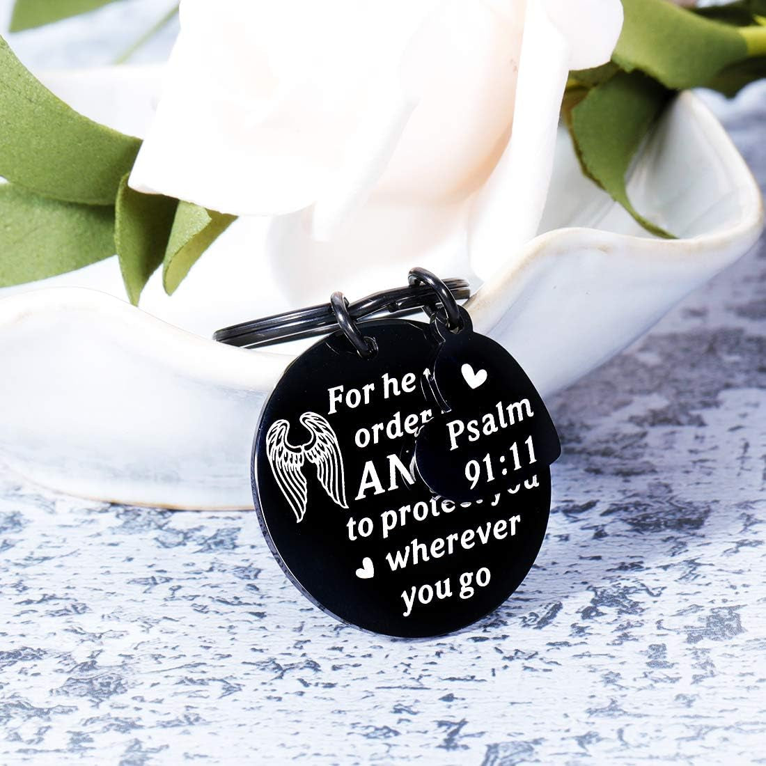 Bible Verse Keychain Christmas Religious Faith Gifts for Women Men Easter Prayer Christian Keyring Bible Verse