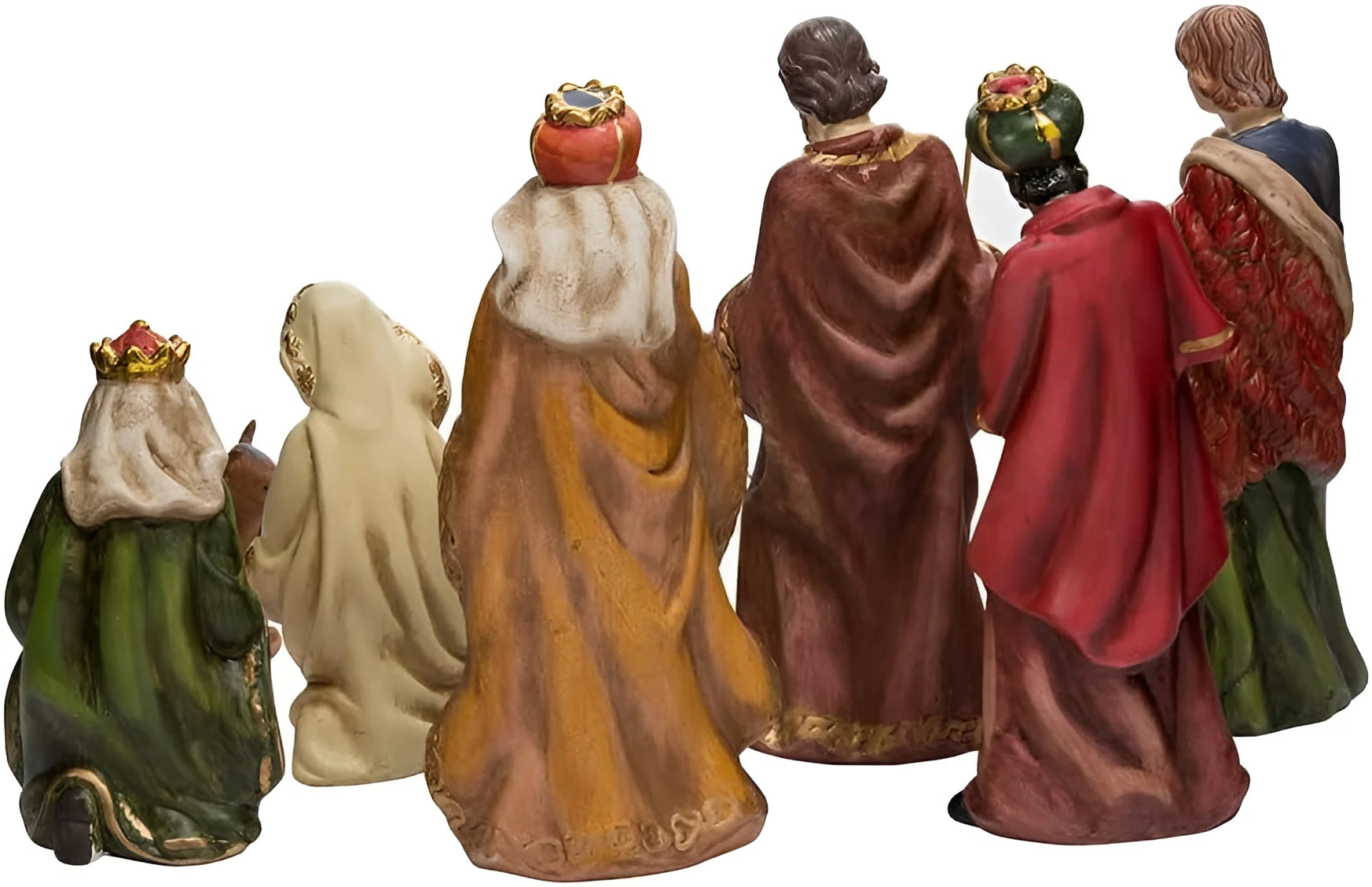 9-Inch Porcelain Nativity Figure Tablepiece Set of 9