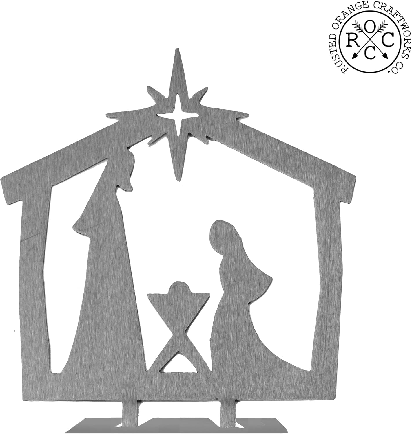 9" Nativity Silhouette - 4 Styles (Twinkle Star) Birth of Jesus Scene -Holy Family Nativity Scene-Nacimiento De Navidad Para Arbolito-Nacimientos Navidenos Figuras